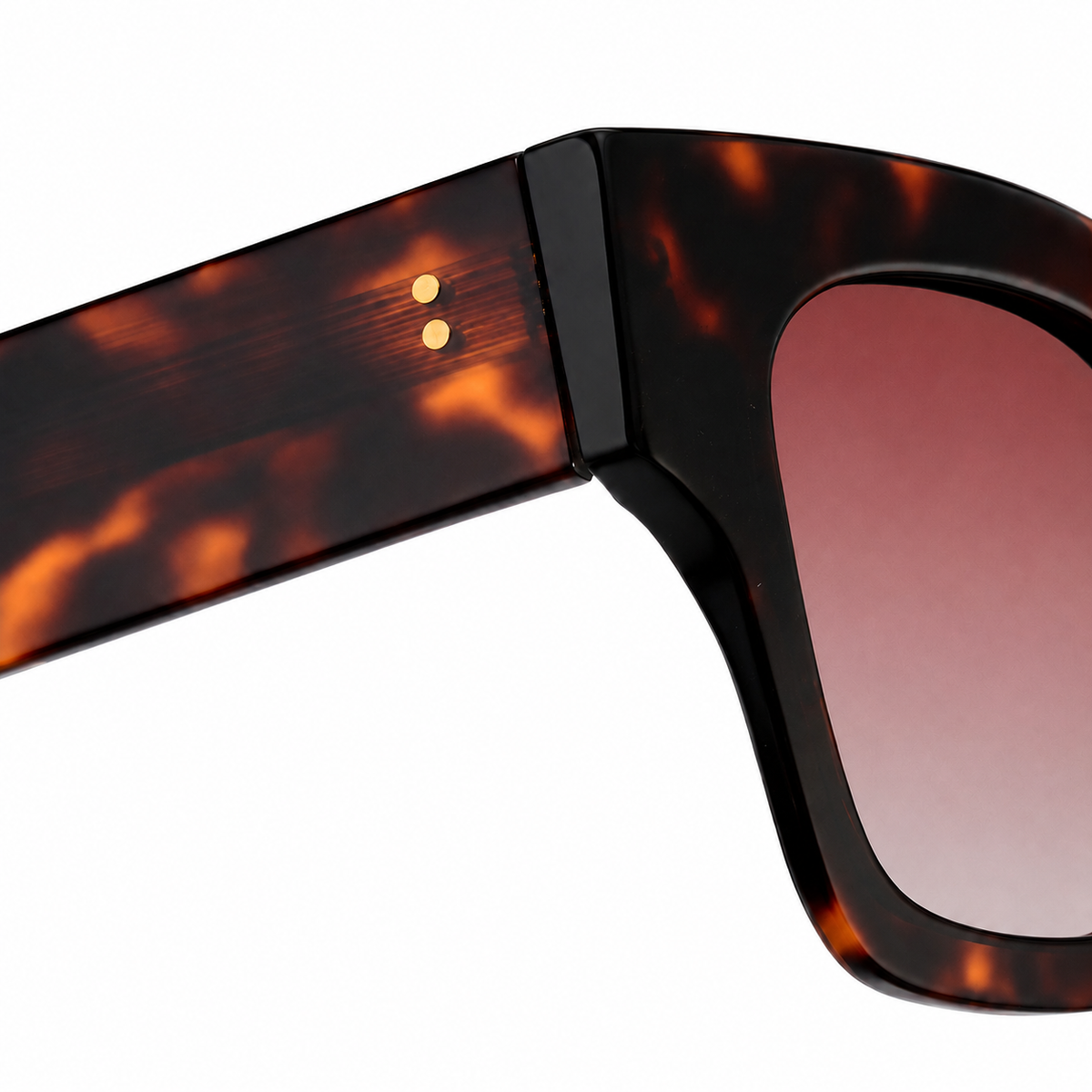 SA2601039 Bold Square Acetate Sunglasses – TAC Polarized UV400 Protection
