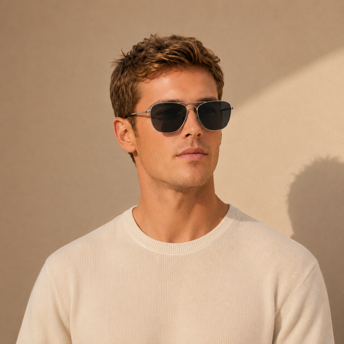 GC004 Classic Aviator Sunglasses – UV400 Mineral Glass Lenses for Everyday & Driving
